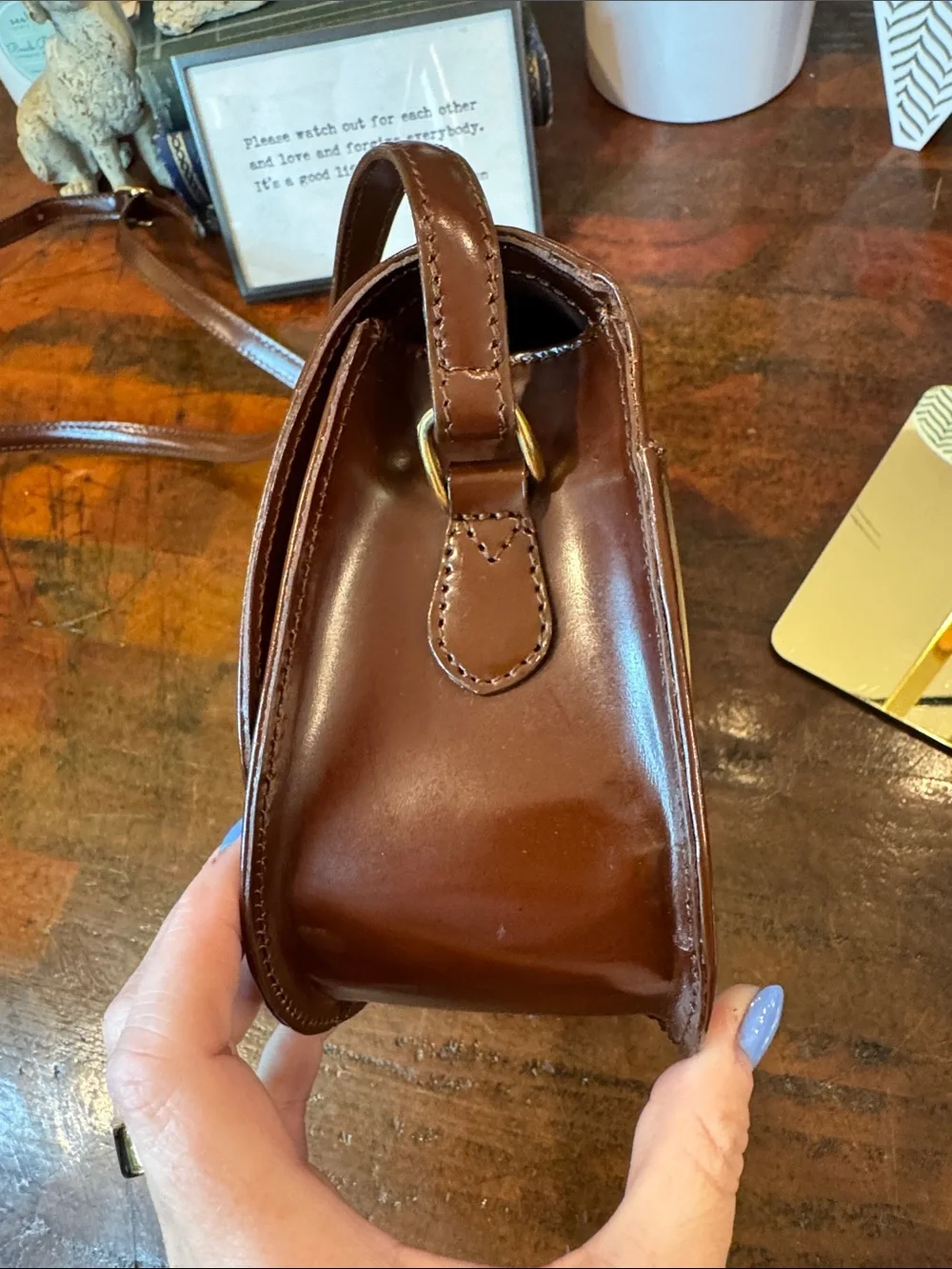 Etienne Aigner sleek brown